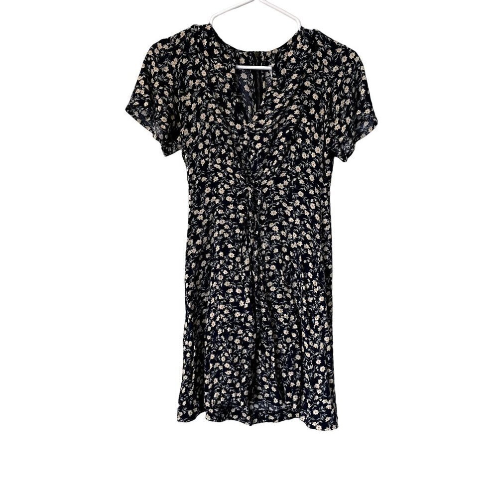 Xhilaration rayon sundress summer dress casual vneck floral design short sleeve